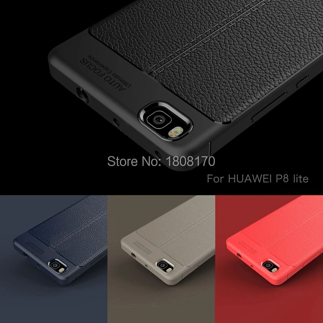 Гибридный защитный чехол личи из ТПУ мягкий для Huawei P8 Lite 2017 P9 P10 Plus Honor 9 Sony XA1 Ultra XZS XZ