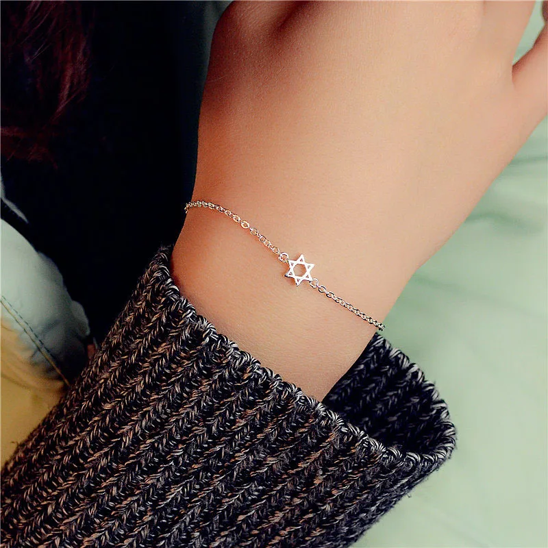 Южнокорейские оригинальные Шесть звезд счастливый браслет Рисование рука