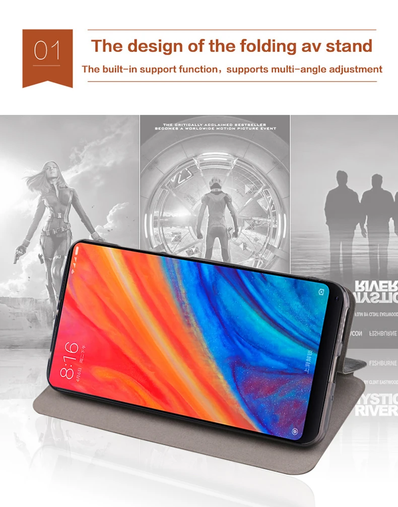 Для Xiaomi Mi Mix 2s чехол MOFI флип чехол s для Xiaomi Mi Mix 2s Роскошный флип-чехол из искусственной кожи с подставкой для Xiaomi Mi Mix 2s