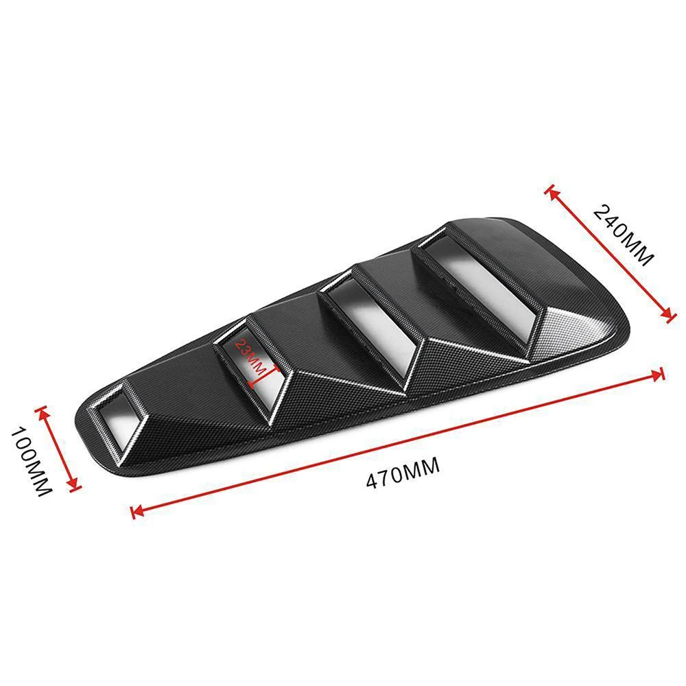 1 пара черная боковая крышка для жалюзи Ford Mustang 2005-2014 креативная Крышка
