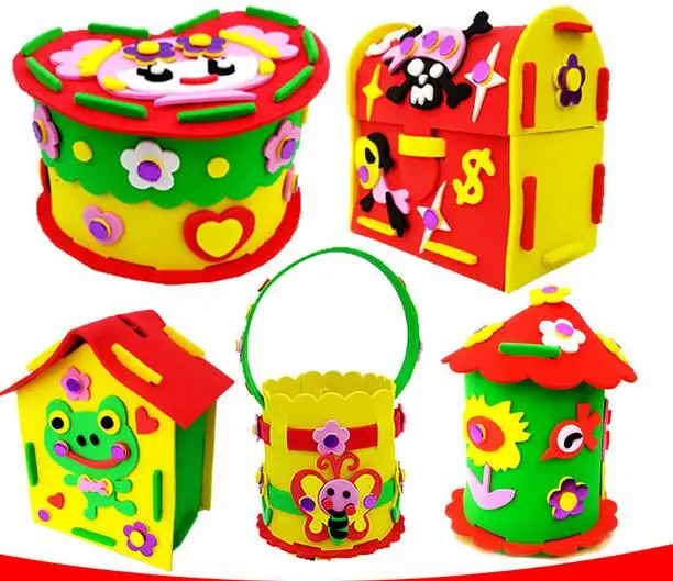 1 шт. Детский Набор для творчества ручная работа эва наклейка Копилка