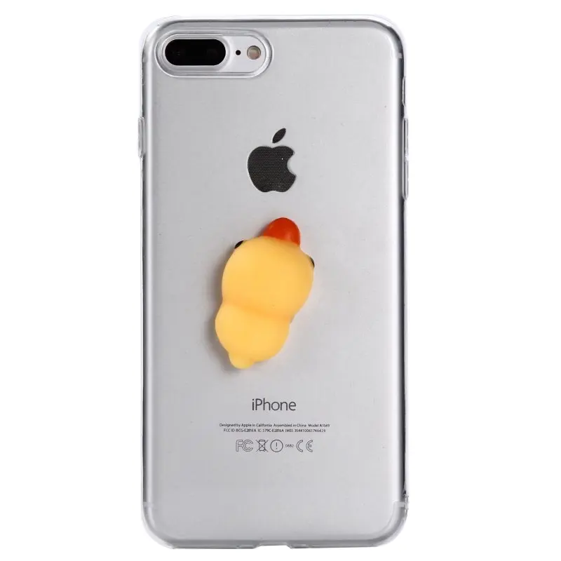 Мягкое чехол для iPhone 7 Plus покрытие 3D привлекательный мягкий силиконовый кошки из