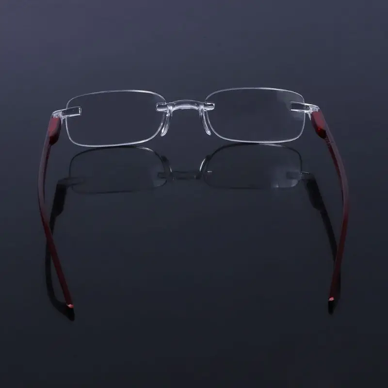 Новинка 1 шт. элегантные ультралегкие прямоугольные очки унисекс без оправы для