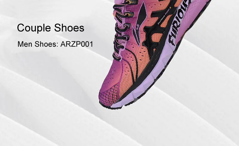 Li-Ning/Женские беговые кроссовки FURIOUS RIDER 4, устойчивые кроссовки, спортивная обувь с подкладкой, ARZP002 XYP884