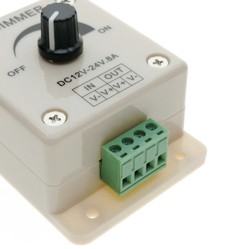 Светодиодный диммер DC12V ~ 24V 8A контроллер диммера с ручным вращением регулятор