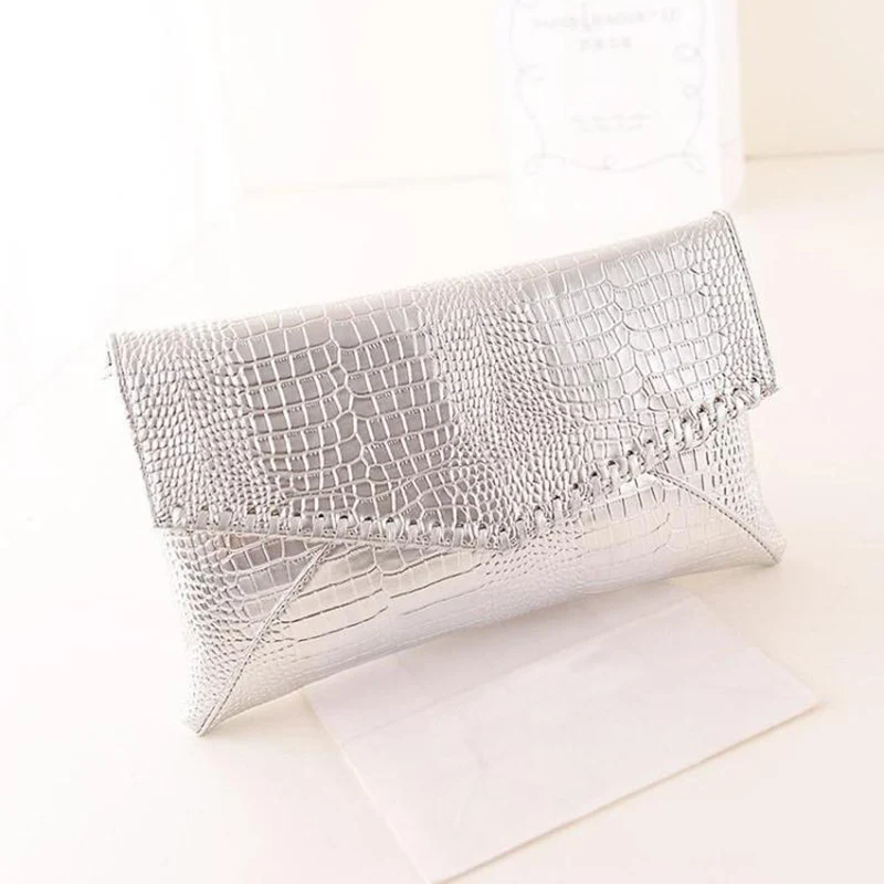 Обувь с застежкой-молнией под змеиную кожу Сумки стиль конверт сумка Для женщин
