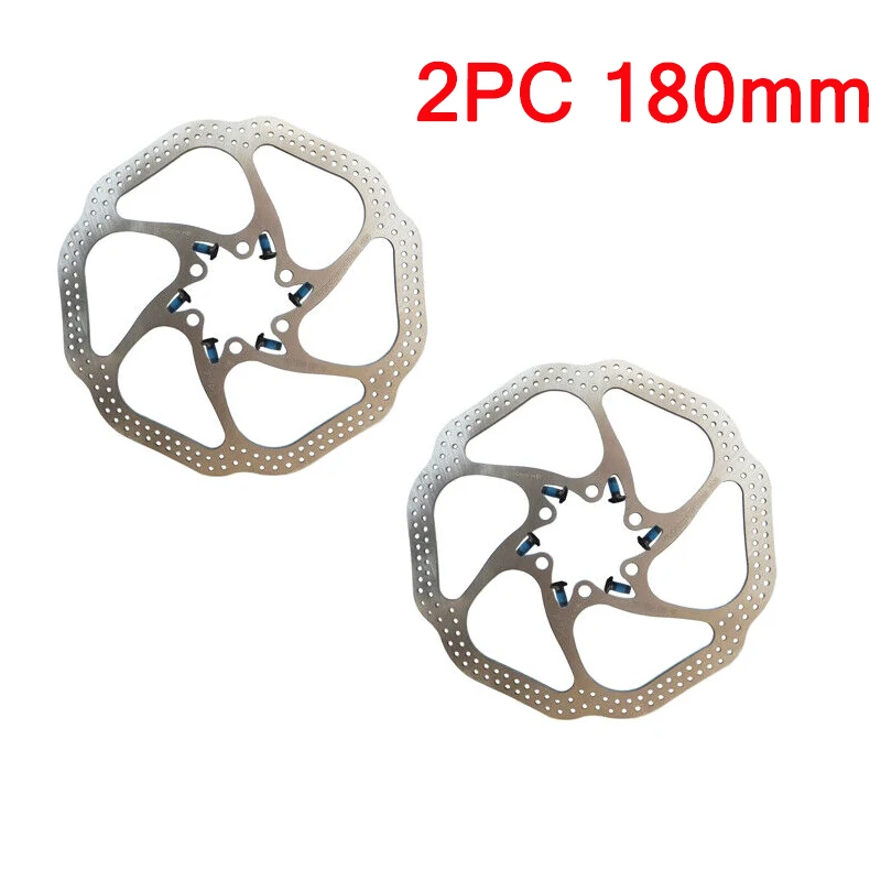 Sliver-180mm-2pC Гидравлический тормоз для горного велосипеда MTB велосипедный масляный дисковый тормоз, набор передних и задних тормозов Bettery 160/180 мм аксессуары для велосипедных тормозов - Цвет: Sliver-180mm-2pC