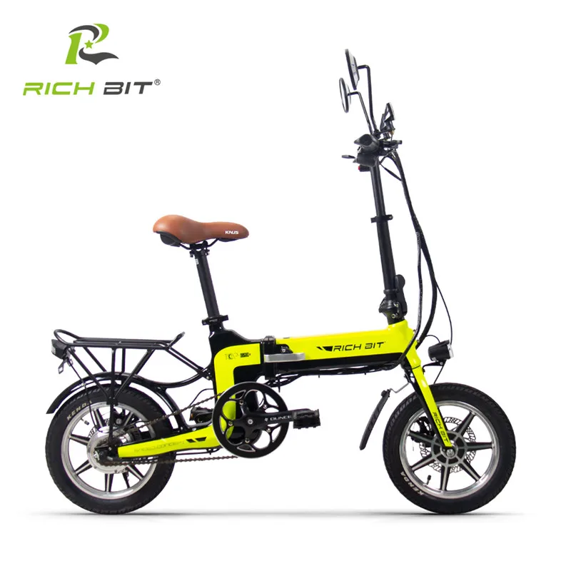 RichBit RT 619 14 дюймовый складной электрический велосипед 36 в 250 Вт 10 2 Ач литиевая