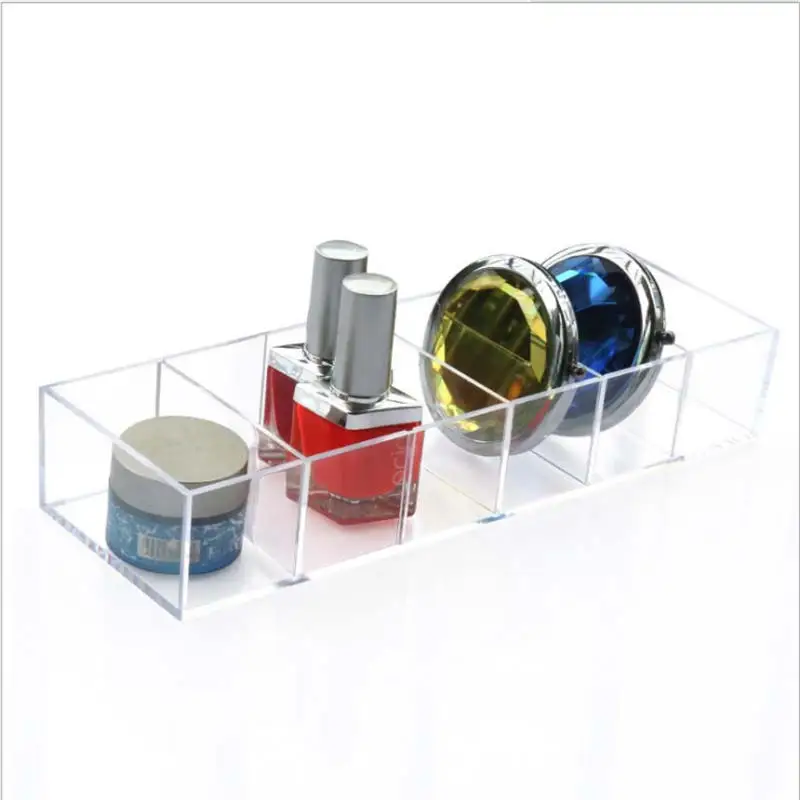 Acrylic Cosmetics Makeup Organizer Show Shelf Rack Durable Desk Nail Polish Lipstick Storage Box | Дом и сад