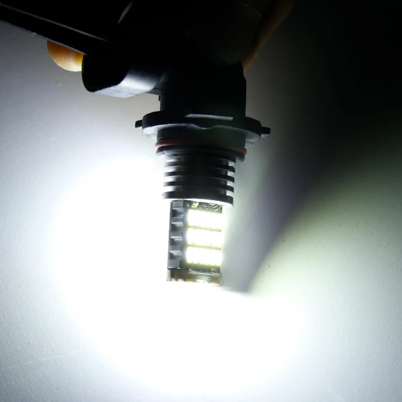 1 шт. H11 светодиодный H8 9005 HB3 9006 HB4 45SMD 4014 светодиодный CANBUS без ошибок автомобиля противотуманная фара дальнего света DRL авто светодиодные дневные ходовые огни светильник белый DC12V