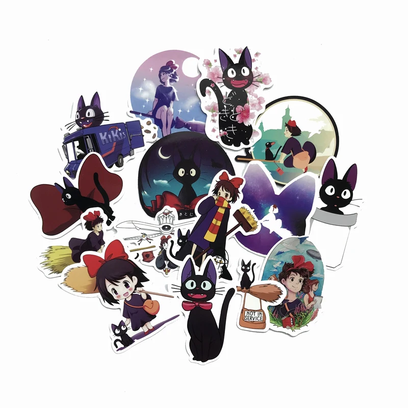 Наклейки TD ZW 15 шт./лот Kiki's Delivery наклейки для сноуборда ноутбука чемодана