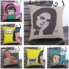 Новый рисунок в стиле поп-арт, наволочка, декоративная наволочка, кресло, безопасная Автомобильная наволочка, домашний текстиль, BZ-165