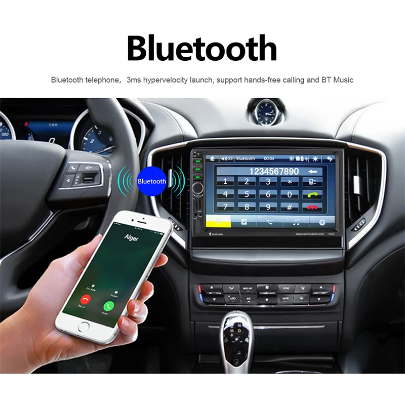 Автомобильный мультимедийный плеер XST 7018 ГГц 2 Din GPS-навигация 7-дюймовый сенсорный