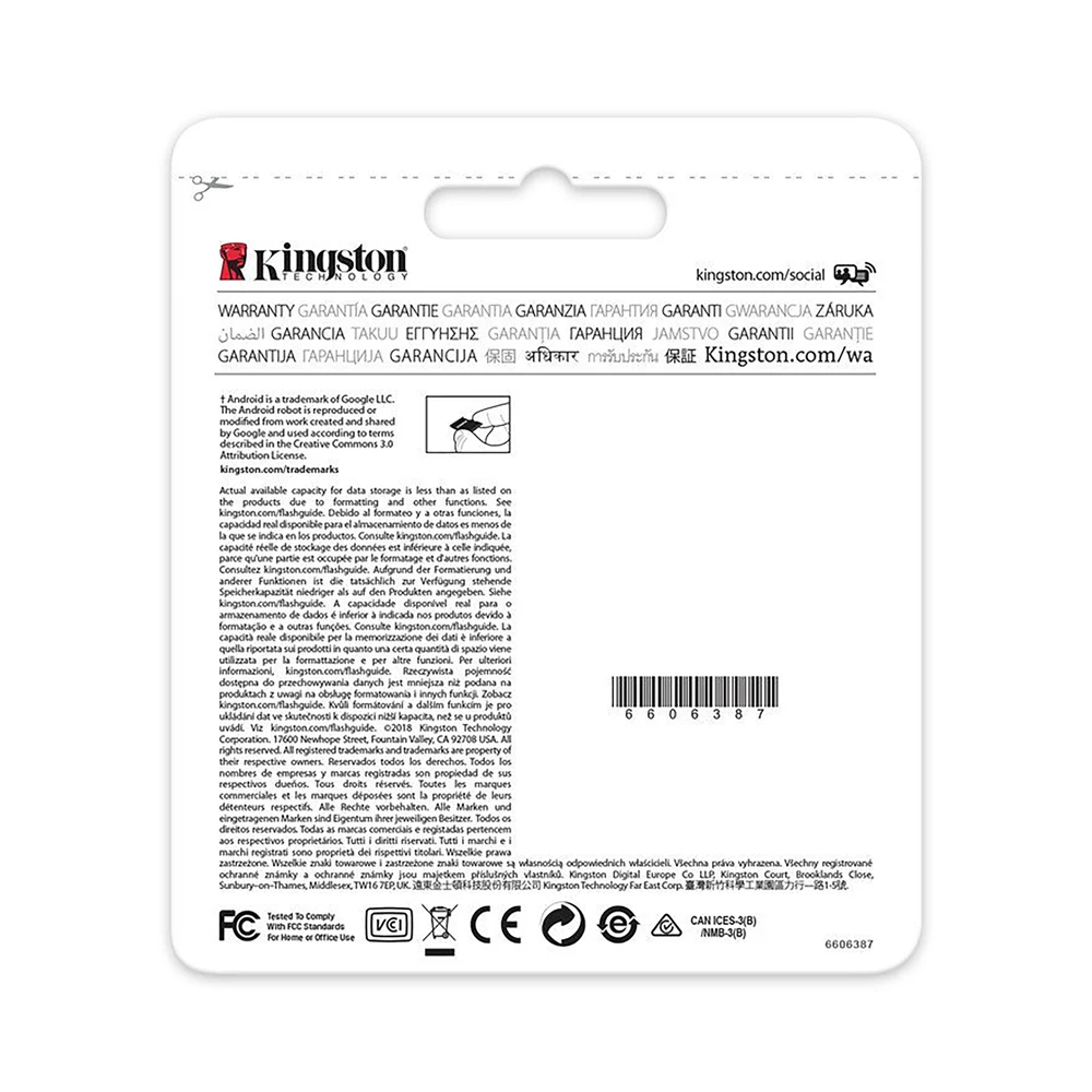 Kingston SDCS/64GBSP - MicroSD Canvas Select 64 GB velocidades de UHS-I Clase 10 hasta 80 MB/s lectura (con adaptador SD) Tar | Компьютеры