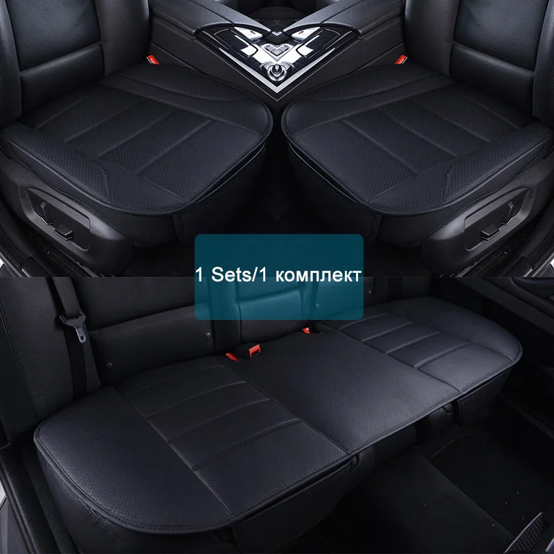 1 sets black Ультра-роскошный чехол для автокресла из искусственной кожи для Chevrolet Impala Spin Эпика Малибу Cruze Epica Captiva Equinox - Название цвета: 1 sets black