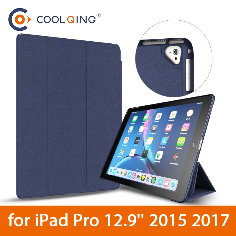 Умный чехол для iPad Pro 12 9 2017 2015 ультратонкий Интеллектуальный из искусственной