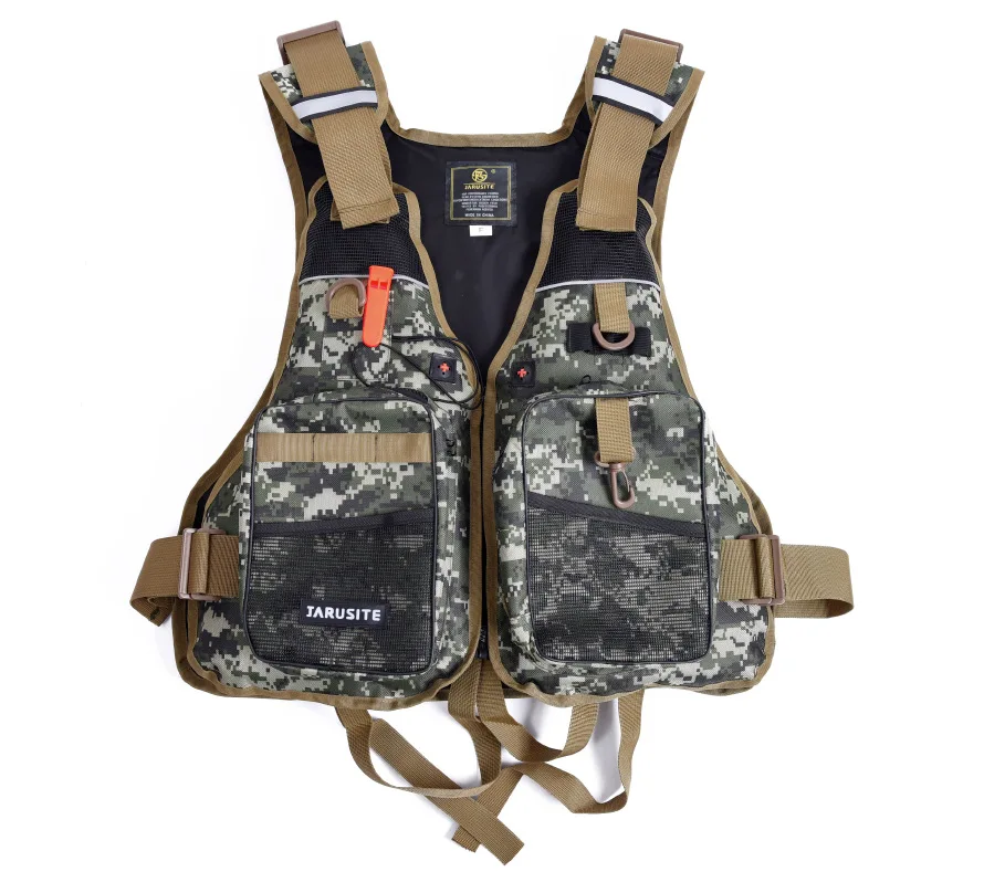 Жилет рыболовный Камуфляжный 4 цвета на зиму и лето|fishing vest|fly fishing vestfly vest |