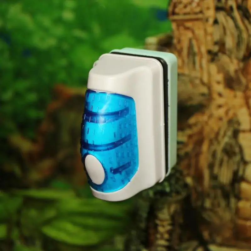 

2018 Magnetic Brush Aquarium Fish Tank Glass Scraper Cleaner Floating CurveTool Aquarium Window Cleaning Magnets Brush Cleaner
