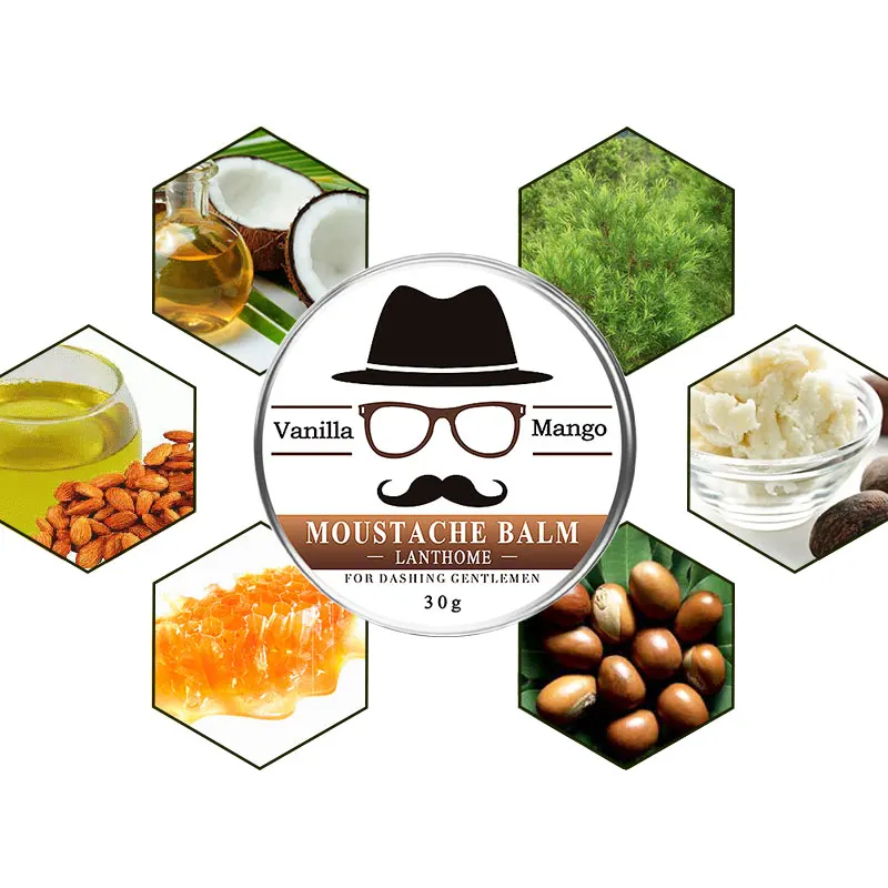 

30G Beard growth fluid Beard Balm Moustache Wax for styling hair growth fluid forehead growth fluid beard serum