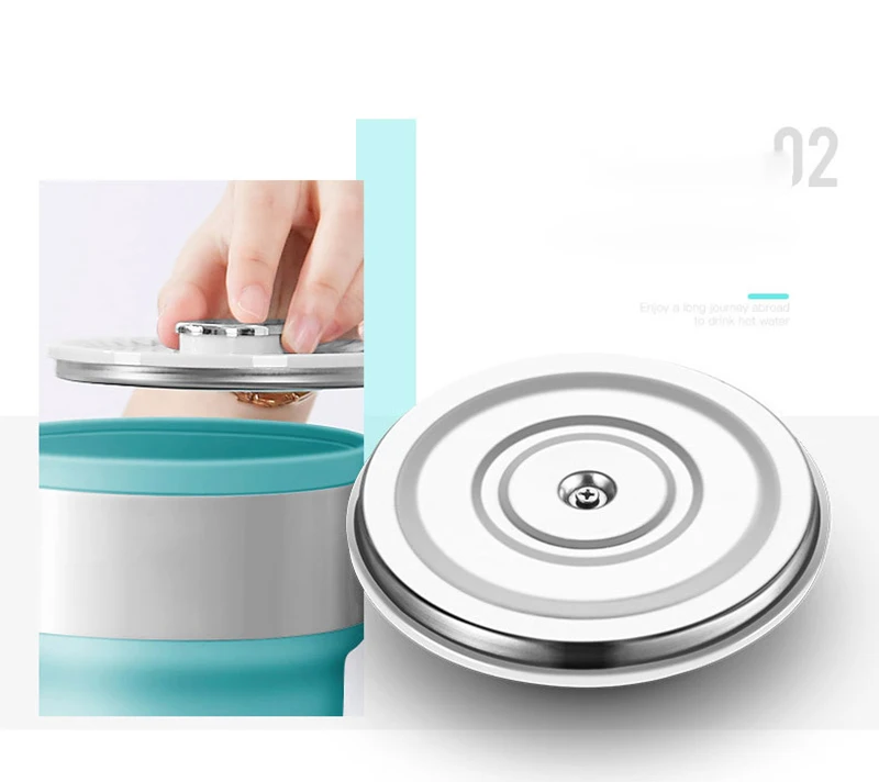 110-220V Electric Mini Travel Kettle Silicone Foldable Automatic Power-off Camping Portable Water Boiler With Cup Electric