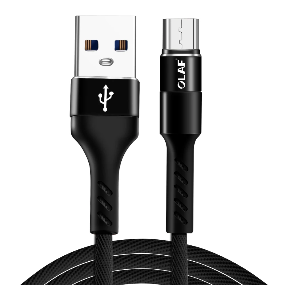 Олаф usb type C кабель USB зарядное устройство кабель для samsung S9 S8 Plus 1 м Micro USB кабели для Xiaomi Redmi Note 5 Pro 2A Быстрая зарядка