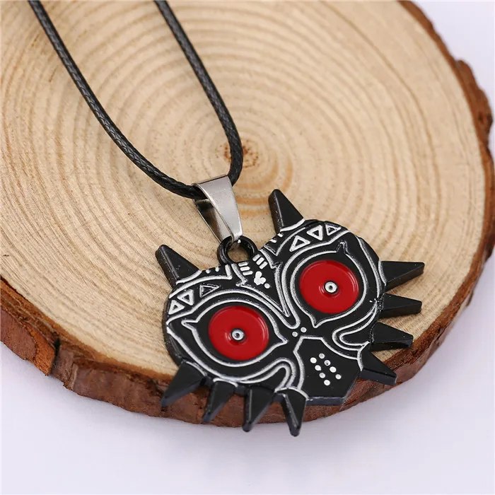 HF11553 The Legend Of Zelda: Majora's Mask Necklace black gun plated colorful collar Classic Cosplay rope Statement | Украшения и