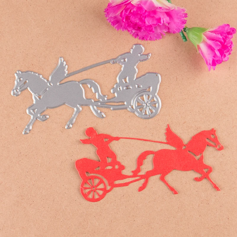 Angel and carriage die cutting dies for DIY Scrapbooking Photo Album Decoretive Embossing Stencial | Дом и сад
