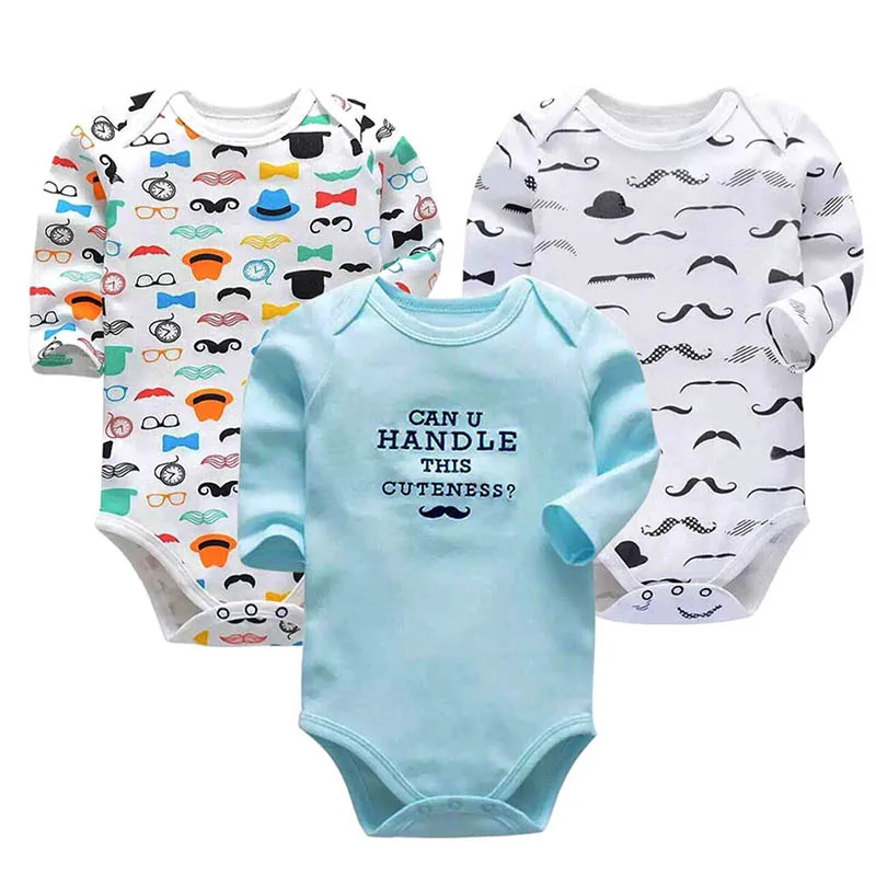 Newborn bodysuit Baby boy and girl clothing long-sleeved tights one-piece autumn winter printing baby clothes |