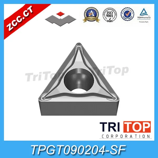 

ZCCCT types of CNC cutting tool TPGT090204-SF/YBG102 (10 inserts/box) ZCC.CT Cemented Carbide Cutting Tool Turning Inserts