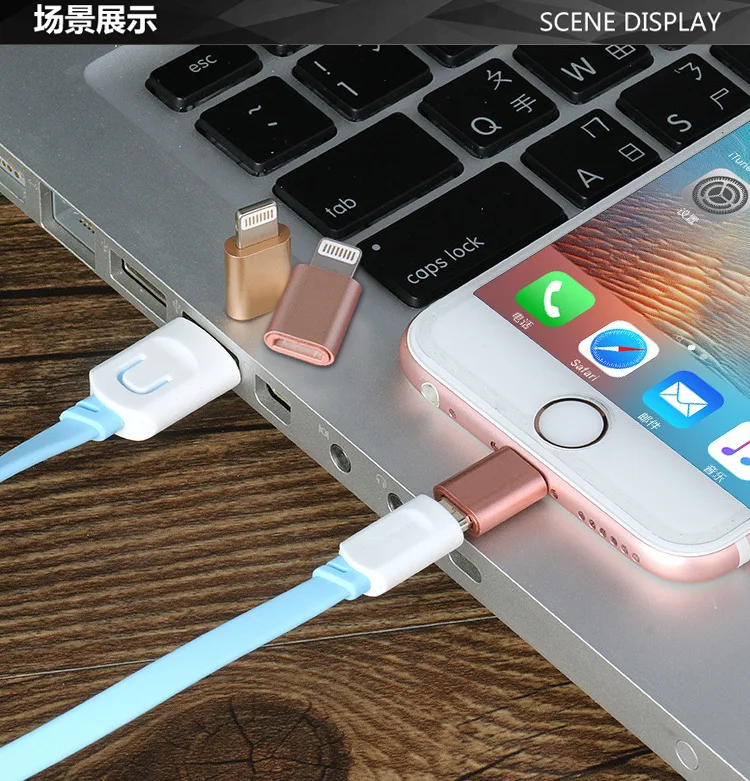 Портативный Данные Micro Usb Адаптер Зарядки Andriod Женский до 8 контактный разъем