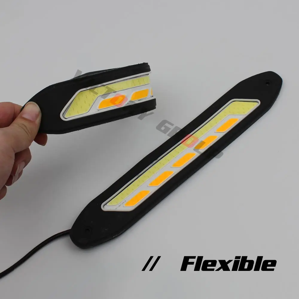 Новый светодиодный DRL гибкие светодиодные дневные ходовые огни светильник