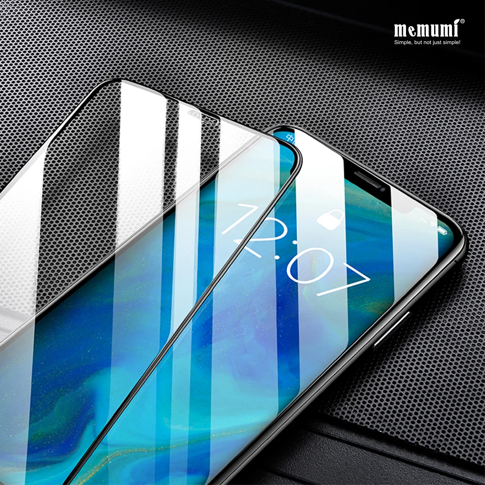 

memumi for iPhone XS Max Tempered Glass 3D Full Coverage Edge 9H Hardness Film for iPhone XS Screen Protector, Installation Tool