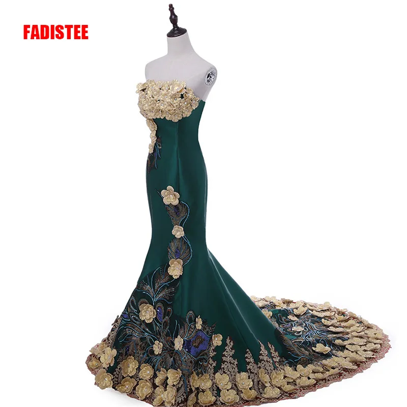 Новое поступление роскошное вечернее платье Vestido de Festa ТРАПЕЦИЕВИДНОЕ атласное
