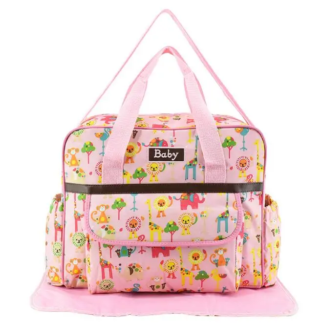 T6319-Pink Сумка для подгузников для мамы, сумка для кормления ребенка, Большая вместительная сумка для подгузников, детская дорожная сумка для мамы - Цвет: T6319-Pink