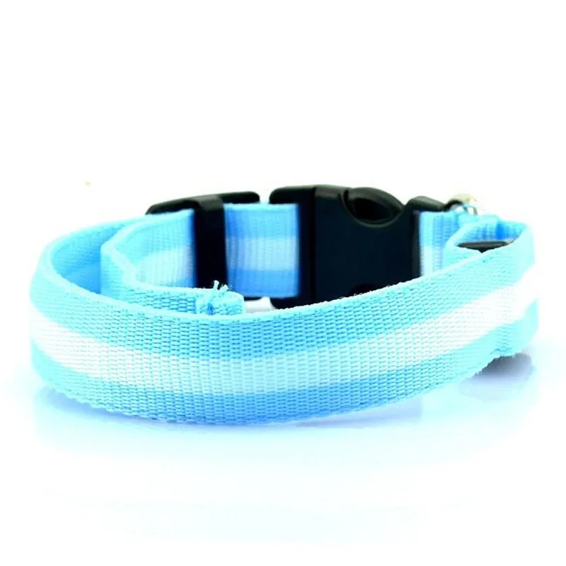 Светодиодный ошейник для собак Honden Halsband с питанием от батареи или USB Перезаряжаемый поводок для собак люминесцентный воротник Перро мигающий A02
