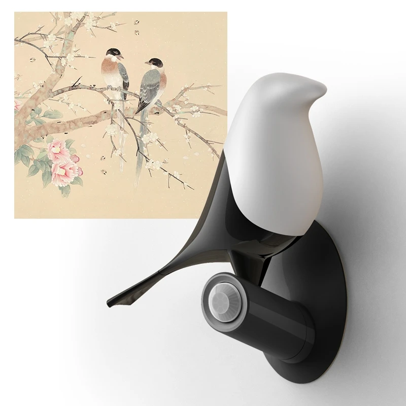 Pаспродажа Деревянный светодиодный ночник BDBQBL Magpie, перезаряжаемое по USB бра, умная ночная лампа с датчиком движения, Настольный светильник для спальни Скидка Деревянный светодиодный ночник BDBQBL Magpie, перезаряжаемое по USB бра, умная ночная лампа с датчиком движения, Настольный светильник для спальни