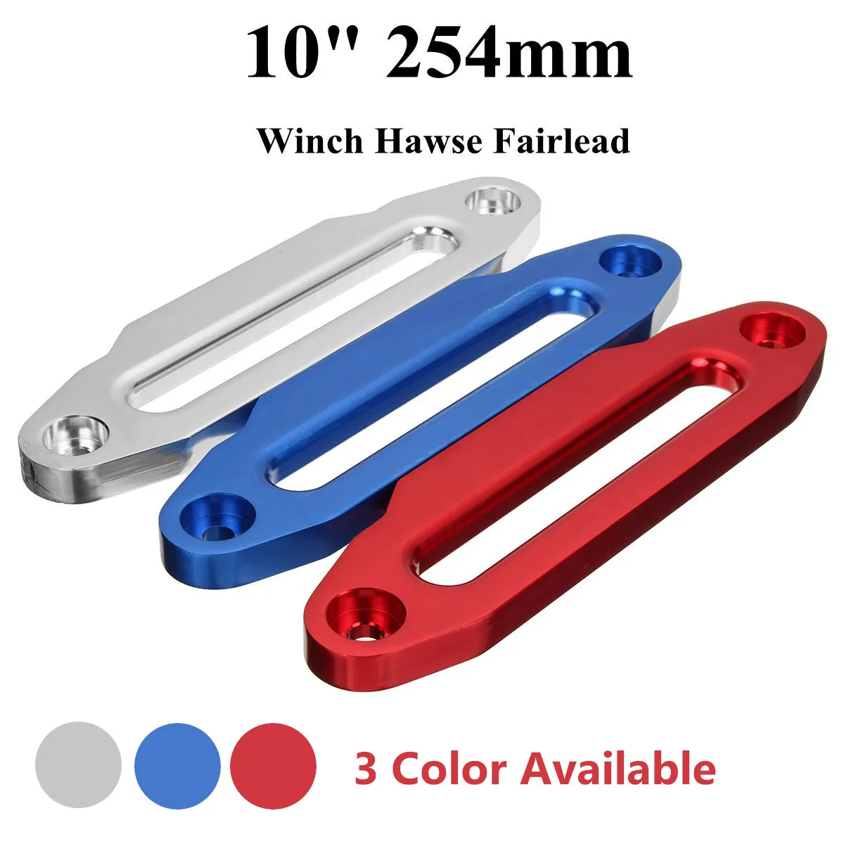 10 &quot254 мм SUV ATV UTV алюминиевый сплав Hawse Fairlead фунтов для лебедки Синтетический