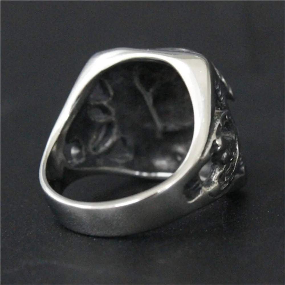 1 шт. поддержка Прямая поставка новейшее крутое кольцо с изображением Человека 316L