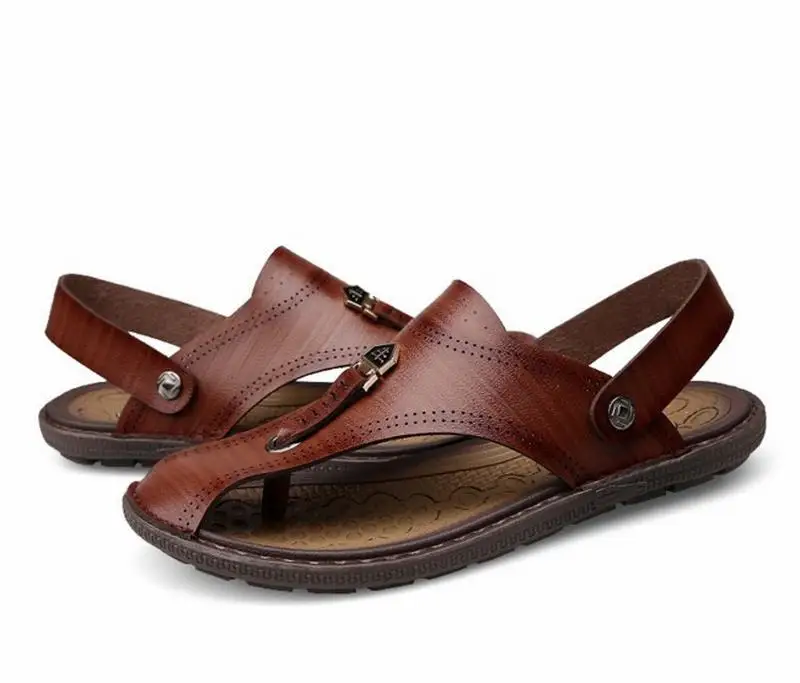 Мода Вьетнамки Мужчины Сандалии Летние тапочки Обувь Для Повседневная Прогулки