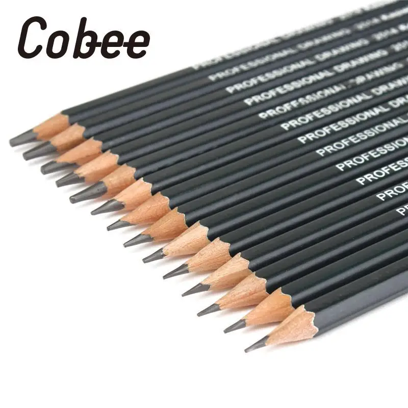 Cobee 14 шт. искусственный набор карандашей с древесным углем для рисования школьный