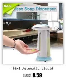 AD-04 250 мл Бесконтактный ЖК-дисплей ABS Автоматический дезинфицирующее средство для мыла дозатор для лосьона бутылка для жидкости для мытья рук для кухни и ванной комнаты
