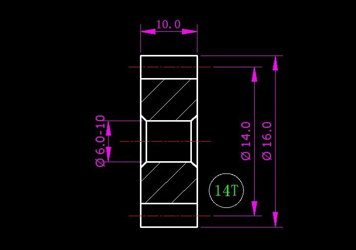 

1.0m/14 teeth /hole 6-10/Carbon steel