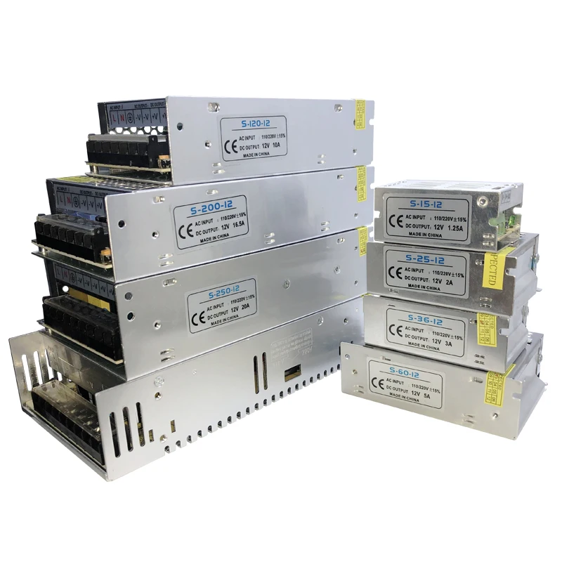 Источник питания постоянного тока 12 В 1 А 2 А 3 А 5 А 10 а 20 А 30 А, световой трансформатор для светодиодной ленты, импульсное освещение Источник питания постоянного тока 12 В 1 А 2 А 3 А 5 А 10 а 20 А 30 А, световой трансформатор для светодиодной ленты, импульсное освещение