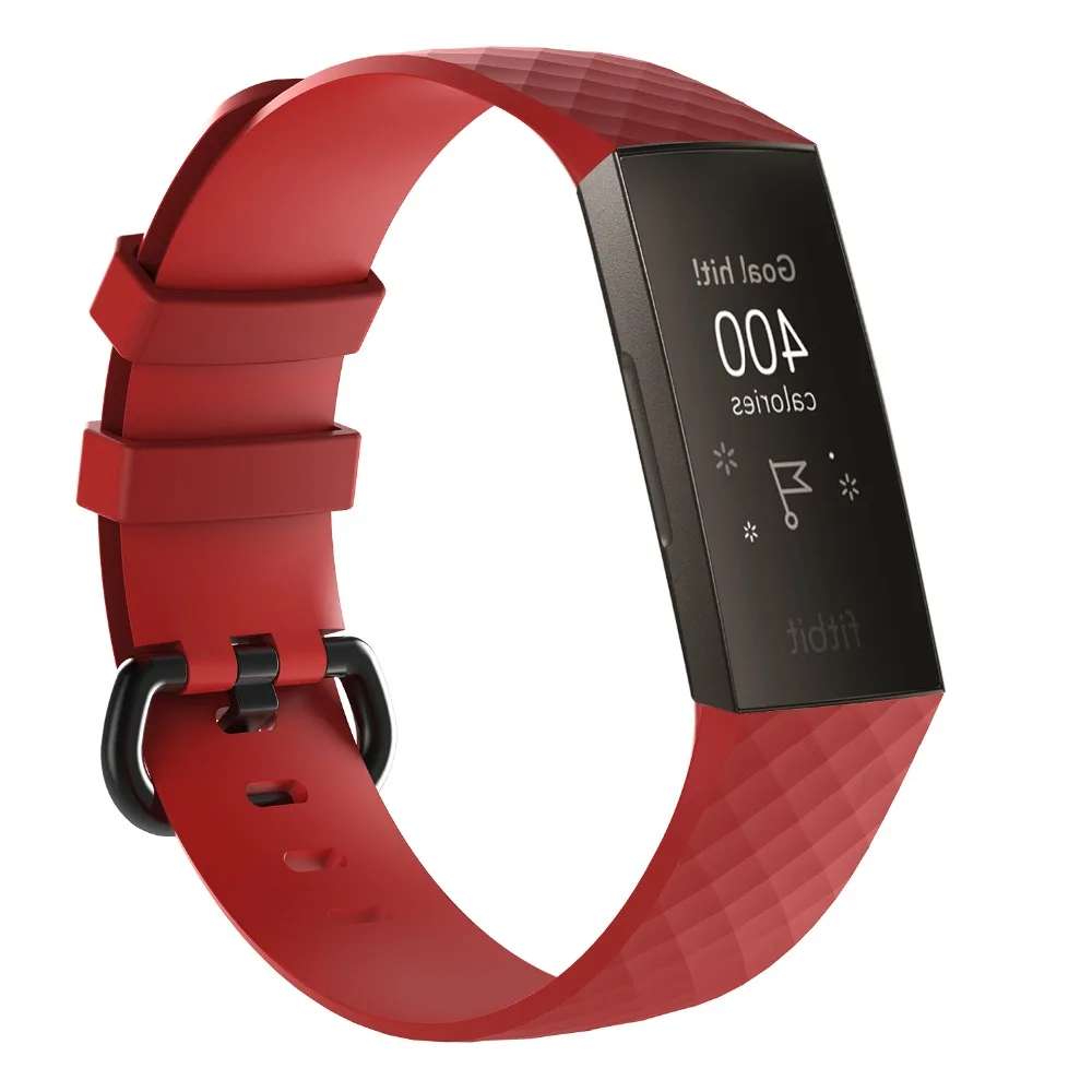 Ремешок сменный из ТПУ для смарт часов Fitbit Charge 3 12 цветов|Смарт-аксессуары| |