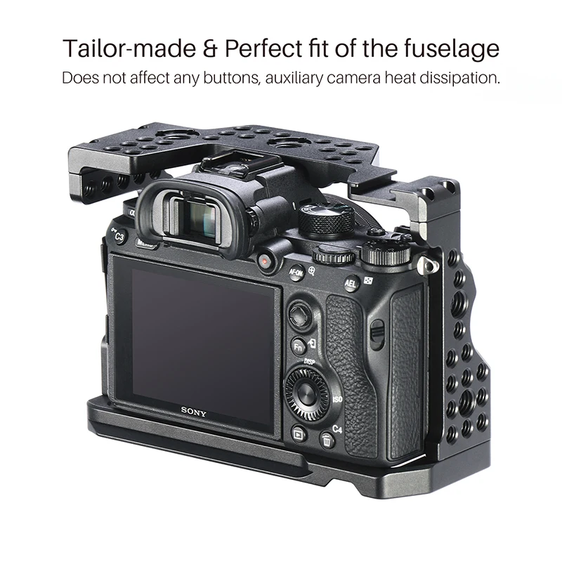 UURig камера клетка для sony A7III Стандартный Arca-style быстросъемная пластина с верхней