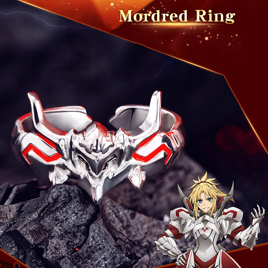 

Fate/Apocrypha Mordred Secret of Pedigree Ring Men S925 Sterling Sliver Jewelry Costume Accessories Birthday Gifts For Boyfriend