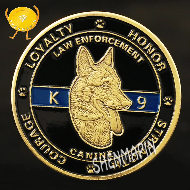 Полиция собака K9 памятная монета предназначенная для верности полиция медаль Honor