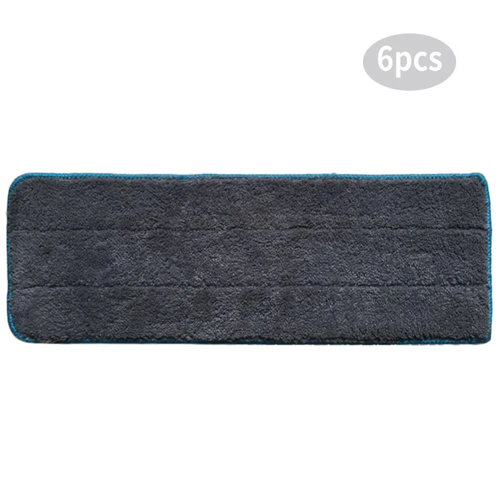 6 шт. микрофибровая насадка для уборки пола, тряпка для уборки швабры, сменная тряпка для уборки, аксессуары для уборки, инструмент для уборки