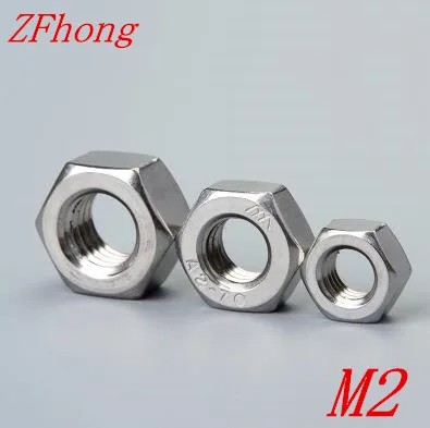 

100pcs din934 Stainless Steel 304 M2 Hex Nut