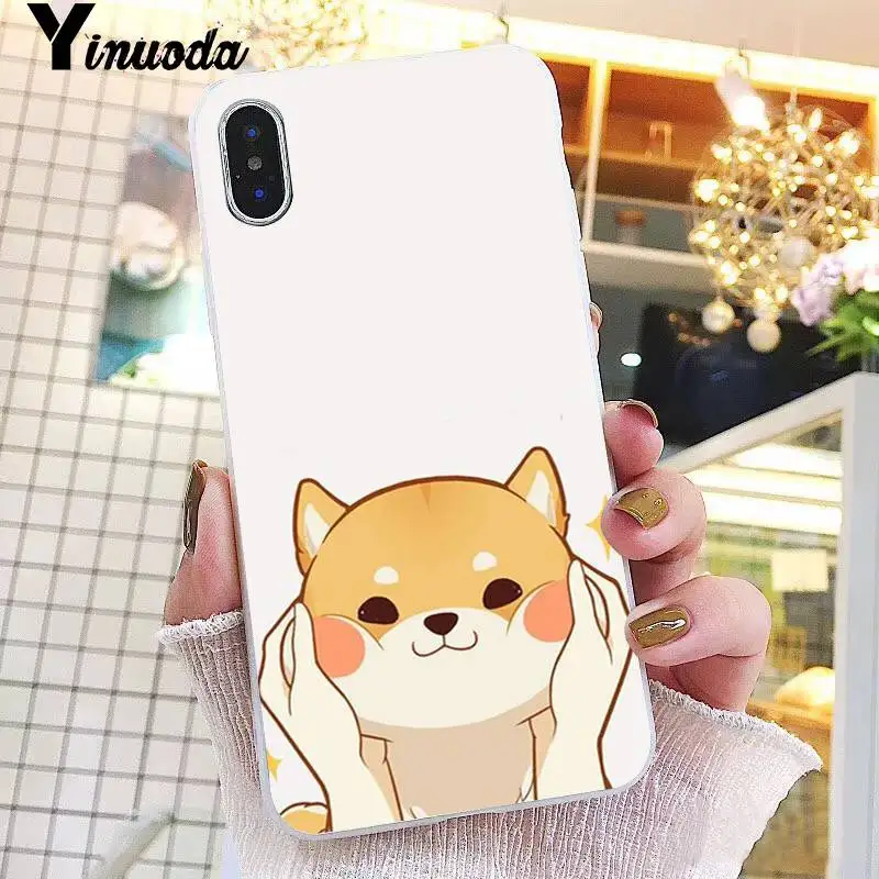 Yinuoda животное Шиба ину DIY Окрашенные красивый мягкий чехол для телефона iPhone 8 7 6 6S